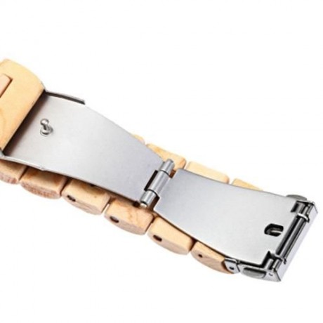BEWELL ZS - W086B WOOD QUARTZ MEN WATCH ANALOG DATE DISPLAY (MAPLE WOOD)