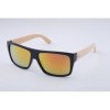 FASHION ANTI-UV SPORTS OUTDOOR SUNGLASSES WITH PLASTIC FRAME (BLACK WITH PINK)