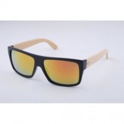 FASHION ANTI-UV SPORTS OUTDOOR SUNGLASSES WITH PLASTIC FRAME (BLACK WITH PINK)