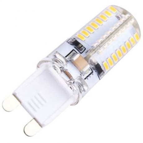 5PCS G9 3W SMD 3014 64 LED CORN LIGHT NON-POLAR SILICON BULB LAMPS (WARM WHITE LIGHT)