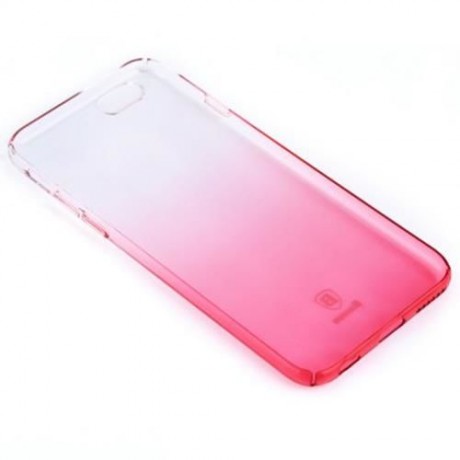 BASEUS ULTRATHIN SLIM CLEAR GRADIENT HARD PROTECTIVE SHELL FOR IPHONE 6 / 6S (PINK)
