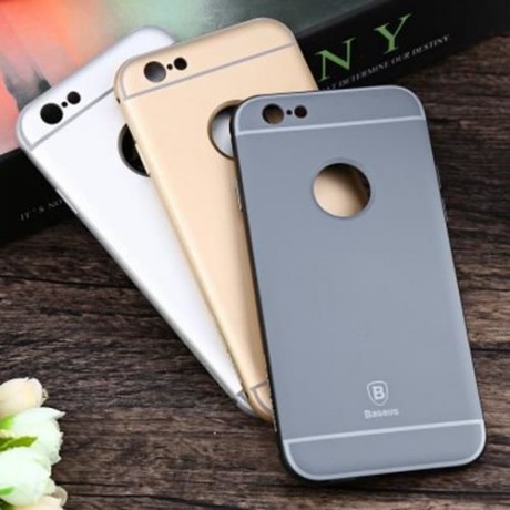 BASEUS ULTRATHIN SLIM ALUMINUM PLASTIC PROTECTIVE CASE FOR IPHONE 6 / 6S (GRAY)
