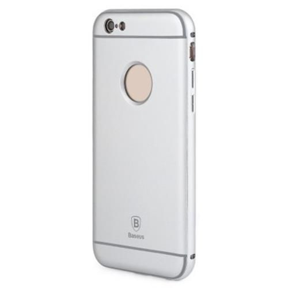BASEUS ULTRATHIN SLIM ALUMINUM PLASTIC PROTECTIVE CASE FOR IPHONE 6 / 6S (SILVER)