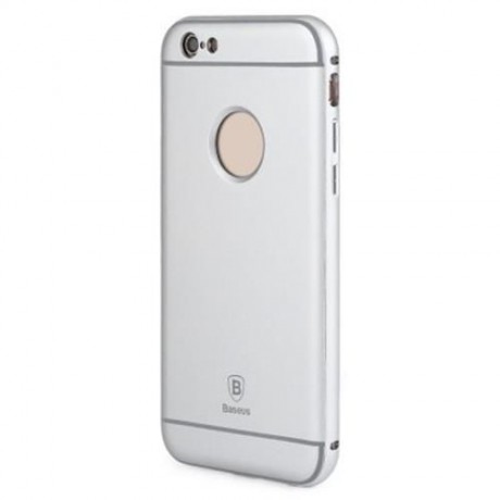 BASEUS ULTRATHIN SLIM ALUMINUM PLASTIC PROTECTIVE CASE FOR IPHONE 6 / 6S (SILVER)