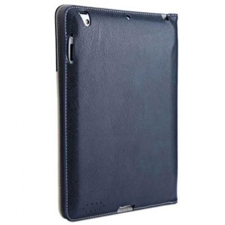 ULTRA SLIM LEATHER MAGNETIC SMART COVER CASE WITH STAND FUNCTION FOR IPAD 2 3 4 (DEEP BLUE
