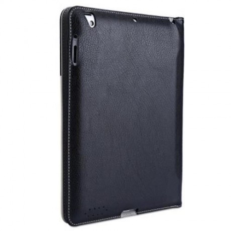 ULTRA SLIM LEATHER MAGNETIC SMART COVER CASE WITH STAND FUNCTION FOR IPAD 2 3 4 (BLACK)