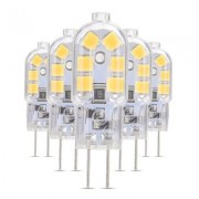 5PCS YWXLight G4 LED Lampe Lampada 360 Degree Transparent Shell DC 12V (NATURAL WHITE LIGH