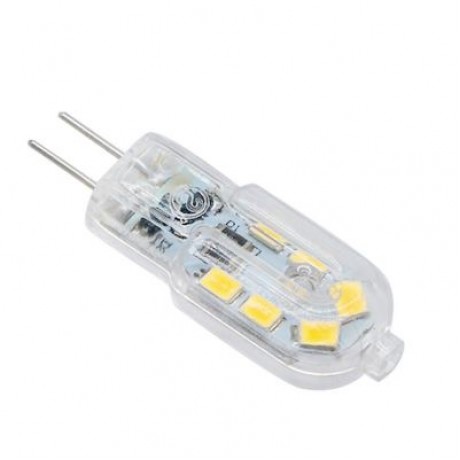 5PCS YWXLight G4 LED Lampe Lampada 360 Degree Transparent Shell DC 12V (NATURAL WHITE LIGH
