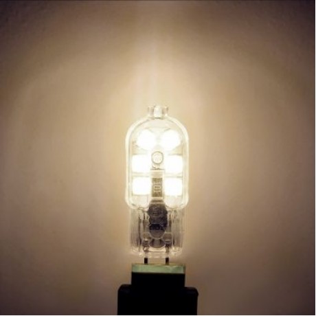 5PCS YWXLight G4 LED Lampe Lampada 360 Degree Transparent Shell DC 12V (NATURAL WHITE LIGH