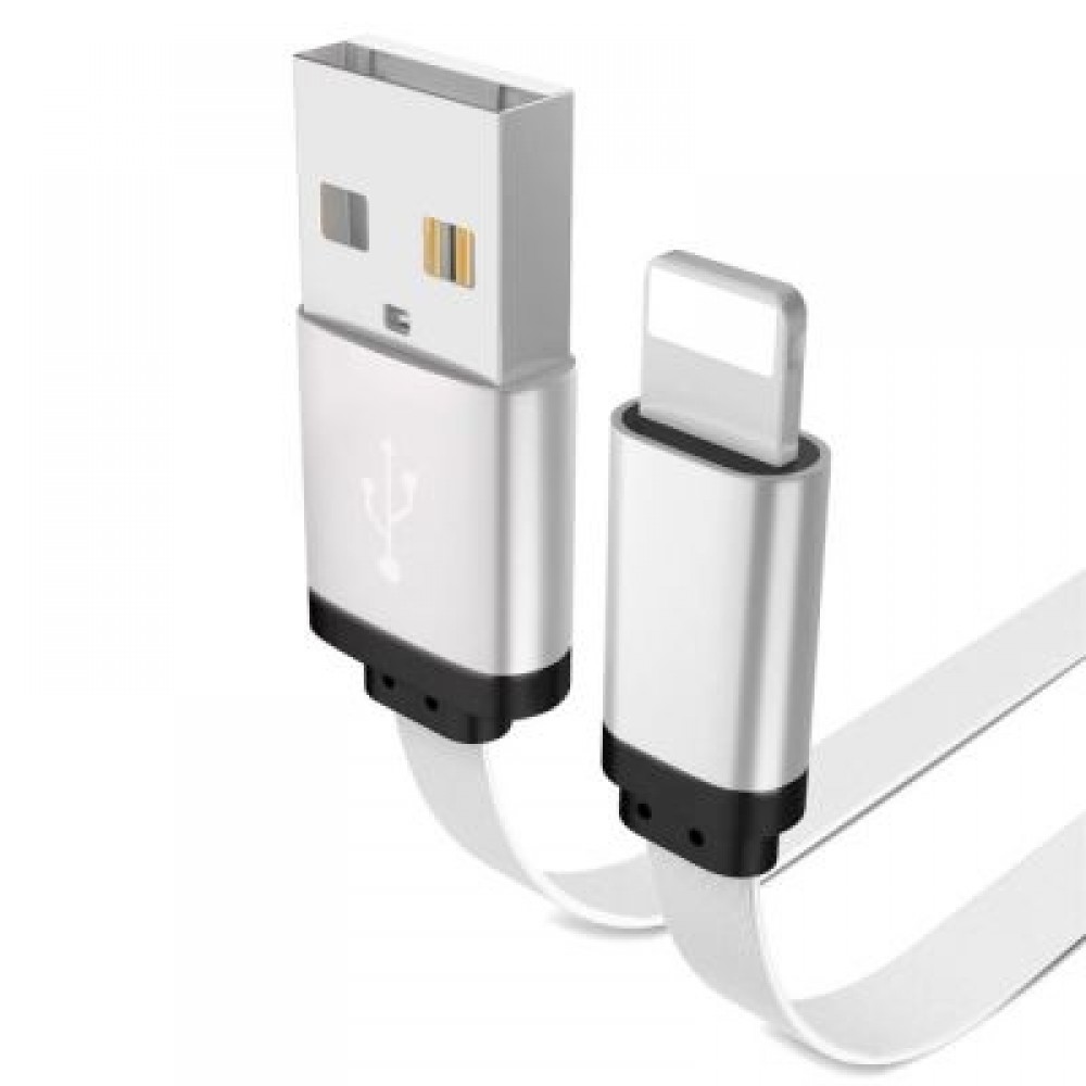 1M iPhone Charger Cable for iPhone X 8 7 6 5s iPad Mobile Phone (WHITE)