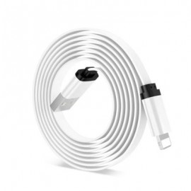 1M iPhone Charger Cable for iPhone X 8 7 6 5s iPad Mobile Phone (WHITE)