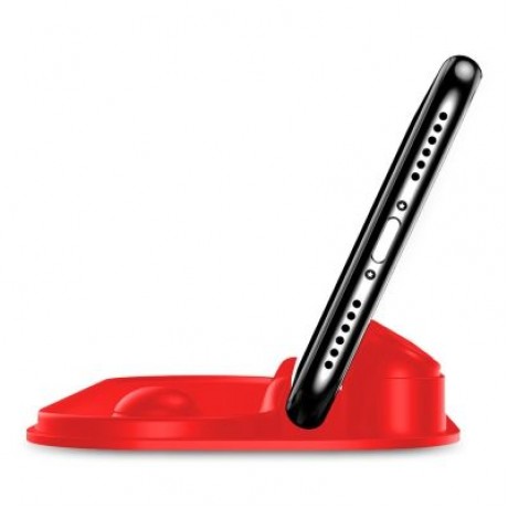 Baseus Horizon Silicone Parking Number Bracket Phone Holder (RED)