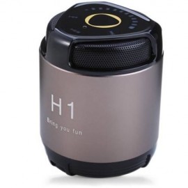H1 MINI WIRELESS BLUETOOTH HANDS-FREE METAL STEEL SMART SPEAKER WITH NFC AUX AUDIO INPUT F