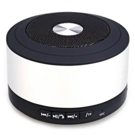 N8S PORTABLE MINI HANDS-FREE WIRELESS BLUETOOTH SPEAKER WITH TF CARD SLOT AUX INPUT (WHITE