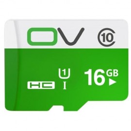OV 16G MICRO SDHC MEMORY CARD CLASS 10 UHS-1 SHOCK-POOF FOR PHONE / TABLET / CAR DVR (GREE