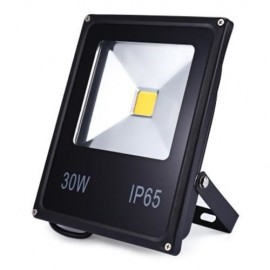 AC 85-265V 30W OUTDOOR LED FLOOD LAMP BLACK CASE BRIGHT SLIM SPOTLIGHT (WARM WHITE LIGHT)
