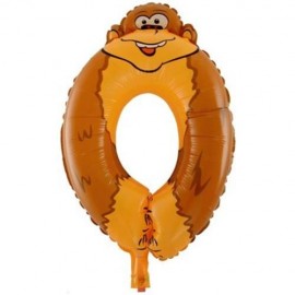 ANIMAL NUMBER ALUMINUM FOIL MEMBRANE BALLOONS KIDS EDUCATIONAL TOY FOR PARTY DECORATION (G