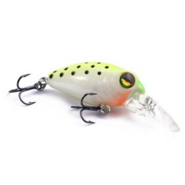 DW40 32MM TRULINOYA BARE KING MINI FISHING LURE HARD BAIT WITH HOOK FISHING GEAR (WHITE AN