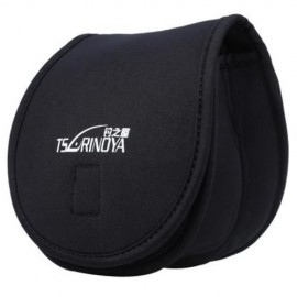 TRULINOYA SPINNING WHEEL BAG FISHING REEL PROTECTIVE COVER (BLACK)