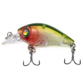 35MM MINI CRANK FISHING LURE PLASTIC HARD BAIT (GREEN)