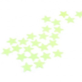 100PCS PENTAGRAM SHAPED LUMINOUS DECORATIVE WALL STICKER (NEON GREEN)