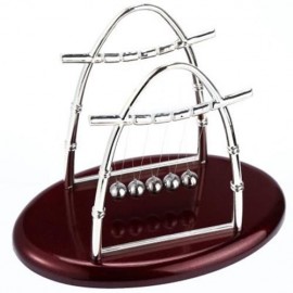 H51S NEWTON CRADLE BALANCE BALLS DESKTOP PLAYING TOY SCIENCE PENDULUM (AS THE PICTURE)