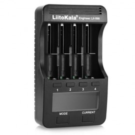 LIITOKALA LII - 500 MULTIFUNCTIONAL BATTERY CHARGER WITH 4 CHANNEL LCD DISPLAY (BLACK)