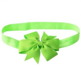 TRENDY PURE COLOR BOWKNOT STRETCHY BABIES HAIRBAND (APPLE GREEN)