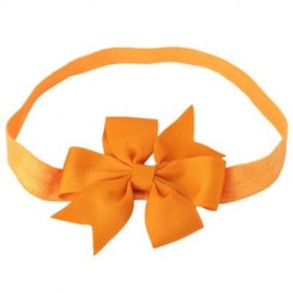 TRENDY PURE COLOR BOWKNOT STRETCHY BABIES HAIRBAND (JACINTH)