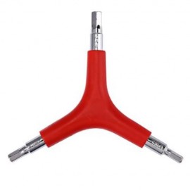 CYCLE TRIDENT Y-TYPE INSIDER HEXAGON SPANNER REPAIR TOOL (RED)