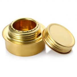 ALCOHOL BURNER COPPER ALLOY STOVE FOR OUTDOOR CAMPING (GOLDEN)