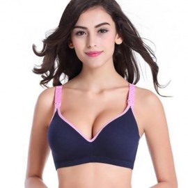 COTTON PURE COLOR BREATHABLE WIRE FREE NURSING BRA FOR PREGNANT WOMEN (#1)