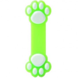 NOVELTY PAW PATTERN SILICONE MATERIAL FLEXIBLE SUCKER STAND HOLDER (GREEN)