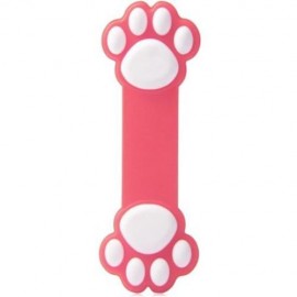 NOVELTY PAW PATTERN SILICONE MATERIAL FLEXIBLE SUCKER STAND HOLDER (PINK)