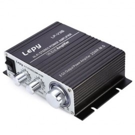 LP-V3 HIFI STEREO POWER DIGITAL AMPLIFIER WITH 3.5MM AUDIO INPUT (BLACK)