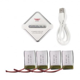 SY X25 3.7V 750MAH 25C BATTERY SET RC QUADCOPTER SPARE PARTS (WHITE)