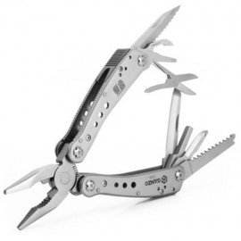 HOT SALE GANZO G201 MULTI TOOL PLIERS WITH MULTI SPECIFICATION SCREWDRIVER (SILVER)