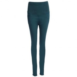 COTTON BLEND PREGNANT WOMEN PANTS (BLACKISH GREEN)