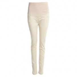 COTTON BLEND PREGNANT WOMEN PANTS (KHAKI)