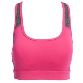 WOMEN FREEDOM YOGA VEST SEAMLESS RACERBACK SPORT BRA (ROSE)