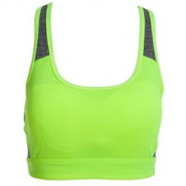 WOMEN FREEDOM YOGA VEST SEAMLESS RACERBACK SPORT BRA (FLUORESCENT YELLOW)