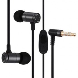 JBM MJ007 SUPER BASS STEREO HEADSETS 3.5MM PLUG BULLET EARPHONES WITH MIC (BLACK)