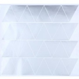 32PCS WALL STICKER TRIANGLE DESIGN HOME DECOR FOR CHILDREN ROOM (SILVER)