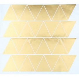 32PCS WALL STICKER TRIANGLE DESIGN HOME DECOR FOR CHILDREN ROOM (GOLDEN)