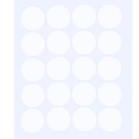 20PCS WALL STICKER DOTS DESIGN HOME DECOR FOR CHILDREN ROOM (WHITE)