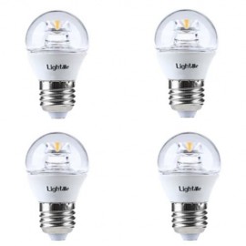 LIGHTME 4PCS 5W 110-240V 420LM E27 G45 3000K LED BULBS (WHITE LIGHT)