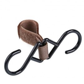 PORTABLE HIGH TOUGHNESS BABIES STROLLER HOUSEHOLD HOOK (LIGHT COFFEE)