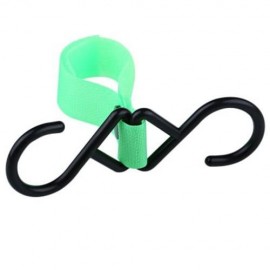 PORTABLE HIGH TOUGHNESS BABIES STROLLER HOUSEHOLD HOOK (GREEN)
