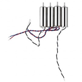 ORIGINAL MOTORS SET ROTOR BLADE FOR HUBSAN X4 H107D RC QUADCOPTER DRONES (SILVER)