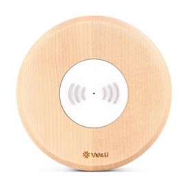 VDELI QI - 001 WIRELESS CHARGING PAD WIRELESS CHARGER FOR ALL QI-ENABLED DEVICES (WOOD GAI